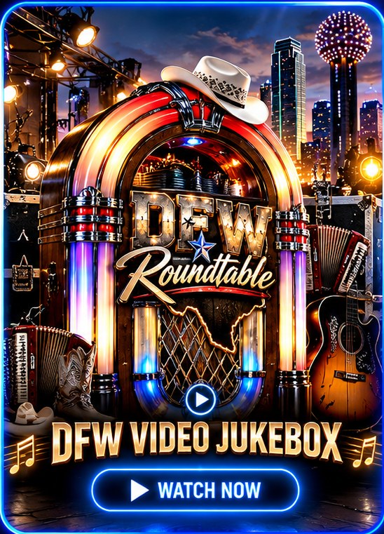 DFW Roundtable illuminated Texas jukebox